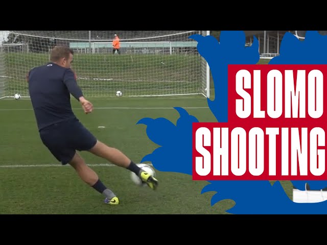 SLOMO CAM | One Touch Shooting & Lingard Nutmegged! | Kane Shooting Technique | England U21