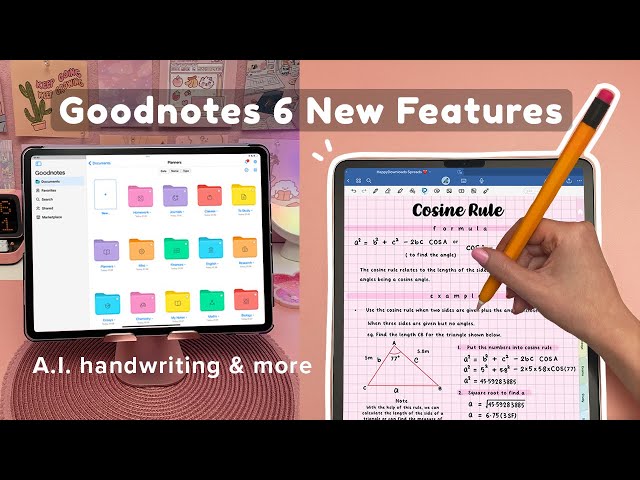 Goodnotes 6 New Features 🤯 A.I. handwriting & more ✏️ iPad note taking