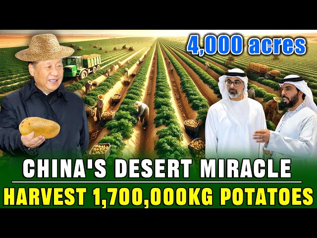 12,000 Chinese Farmers Join in Growing Potatoes in Desert | Annual Output 1,700,000 kilograms