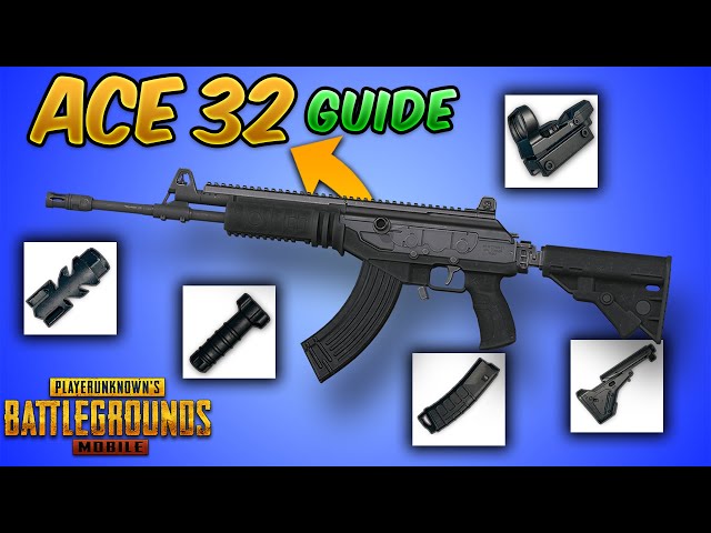New "ACE 32" Gun in PUBG MOBILE & BGMI Guide/Tutorial/Review (Tips and Tricks) Recoil, Damage, etc