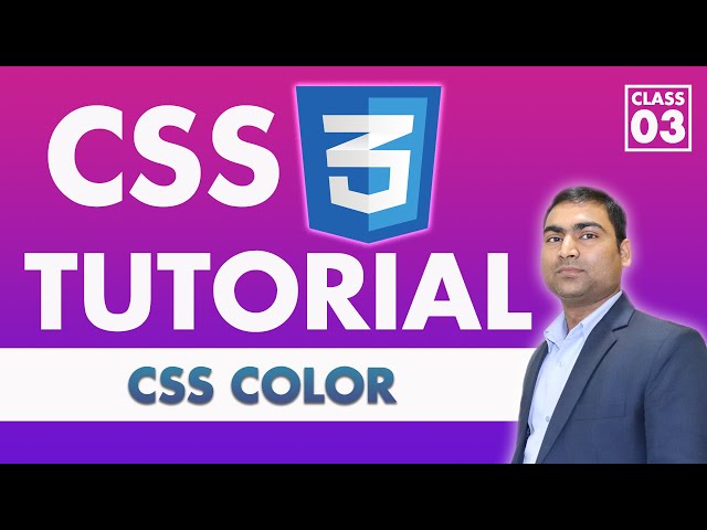 CSS Color CSS Class 3 in Hindi | CSS 3 | 2020