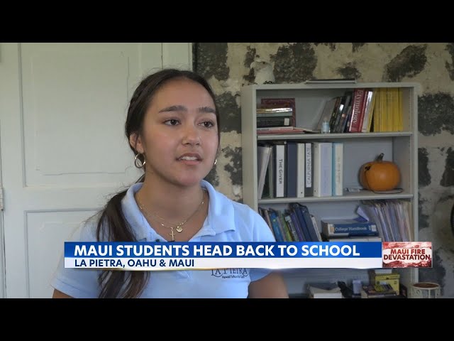 Honolulu girls school providing resources for Maui students impacted by fires