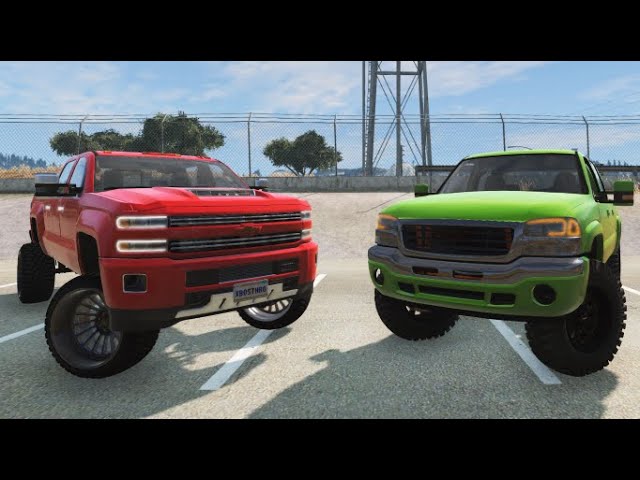 GMC SIERRA & CHEVY SILVERADO Duramax's in BeamNG.drive !?!?! You Need These Mods!! (Mod Showcase)