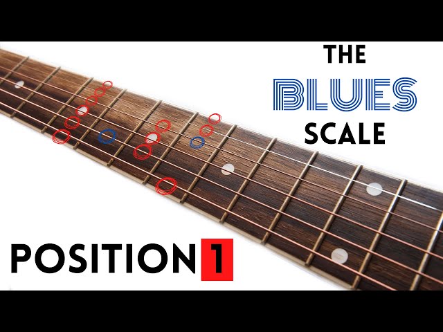 The BLUES SCALE Position 1 | ALL Blues Scale Positions for Guitar