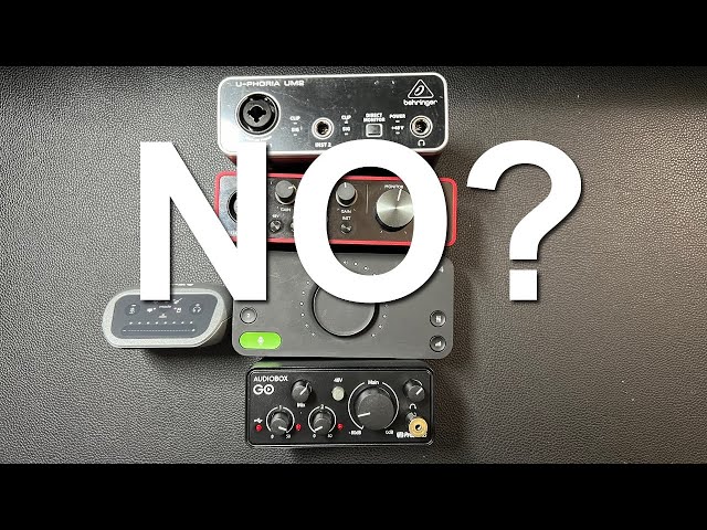 Don't buy these audio interfaces. Get these instead.