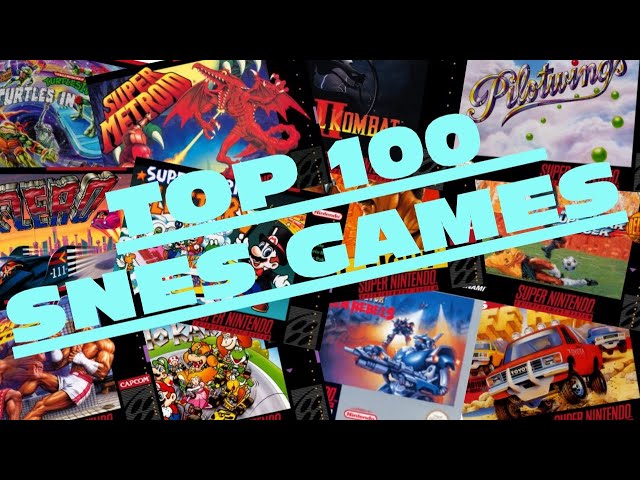 TOP 100 SNES Games in One Hour (1H)