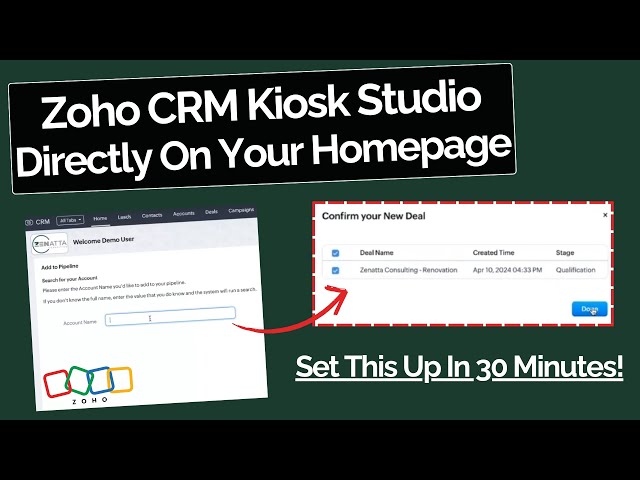NEW! Creating Records with Kiosk Studio in Zoho CRM (Advanced Tutorial)