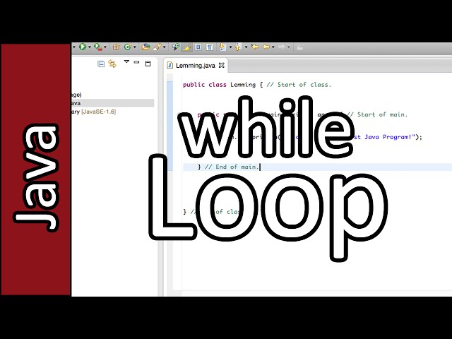 while Loop - Java Programming Tutorial #11 (PC / Mac 2015)