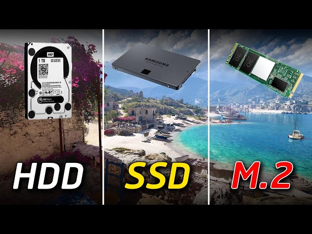 M.2 NVME vs SSD vs HDD Loading Windows 10 and Games