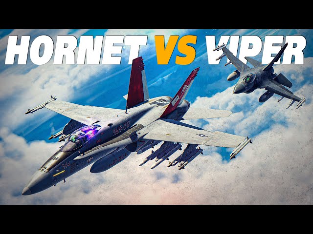 F/A-18C Hornet Vs F-16C Viper DOGFIGHT | Digital Combat Simulator | DCS |