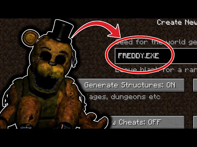 This is what happens when you play on the Freddy.exe Seed in Minecraft (SCARY MINECRAFT HORROR FILM)