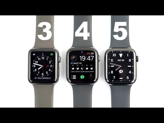 Apple Watch Series 3 vs 4 vs 5  (Deutsch)