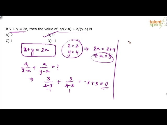 Algebra | Additional Example 25 and 26 | Quantitative Aptitude | TalentSprint Aptitude Prep
