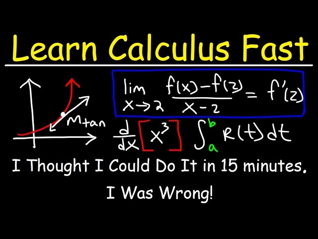 Understand Calculus in 35 Minutes