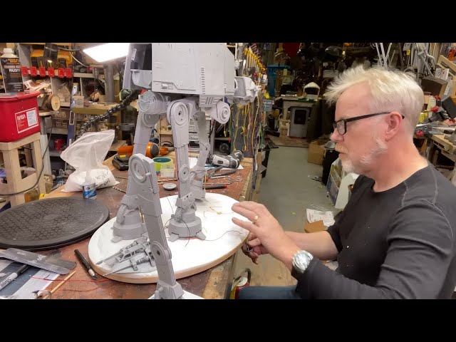 Adam Savage in Real Time: Wiring the AT-AT Diorama