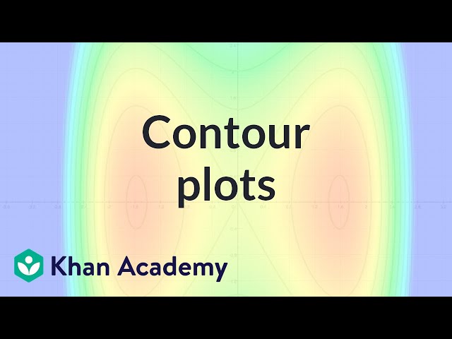 Contour plots | Multivariable calculus | Khan Academy