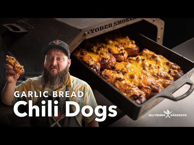 Garlic Bread Chili Dogs