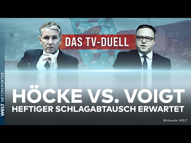 WELT TV-DUELL: Wie CDU-Politiker Mario Voigt den AfD-Mann Björn Höcke stellen will | WELT News