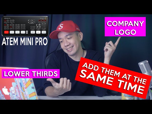 Add Logo and Lower Thirds at the SAME TIME during Livestream using your ATEM Mini Pro - EASY GUIDE