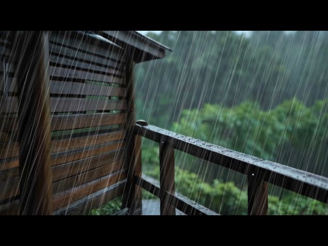 Nature Sounds For Sleeping | Rainy Village Soundscape for Relaxation