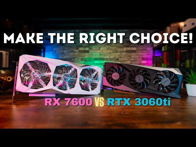 This could be a tough choice if you don't see these results? RX 7600 VS RTX 3060 Ti