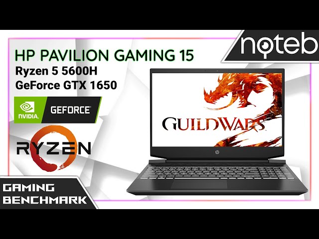 HP Pavilion Gaming 15-ec2 - Guild Wars 2 Gameplay Benchmark (Ryzen 5 5600H, GTX 1650)