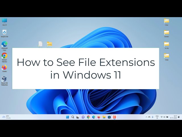 How to Show File Extensions in Windows 11