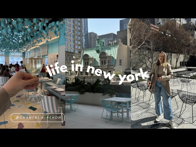 nyc vlog | shopping on 5th ave, MoMA visit, drinks at Tiffany’s | sunny day in Soho & spring haul