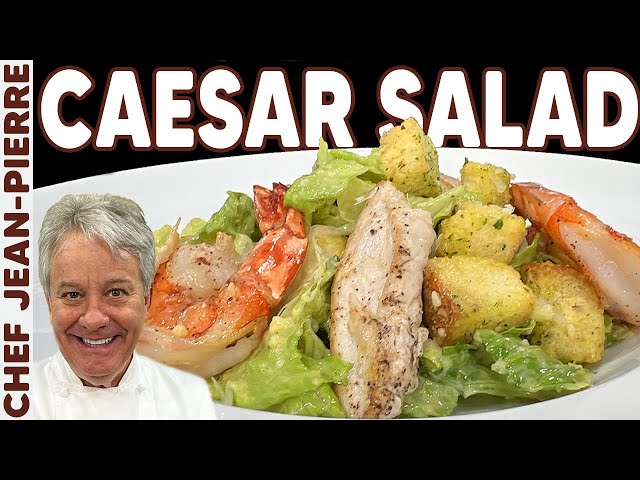 How to Make Caesar Salad From SCRATCH | Chef Jean-Pierre