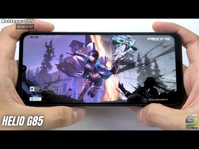 Samsung Galaxy A05 test game Free Fire Mobile
