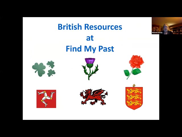 British Resources at Find My Past – Maureen Brady (14 December 2023)
