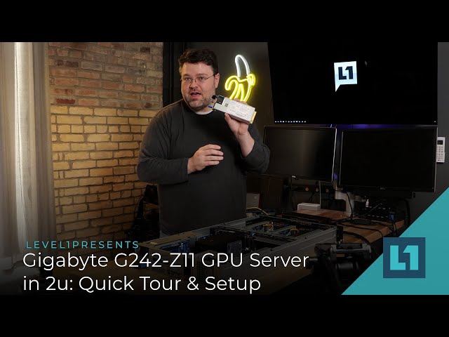 Gigabyte G242-Z11 -- GPU Server in 2u - Quick Tour & Setup