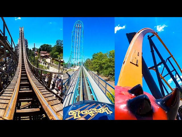 5 Awesome Roller Coasters at Six Flags Great Adventure! Front Seat POV!