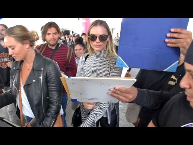 Margot Robbie Asked If She Wants To Raise Her Babies In The US Or Australia Upon Arrival At LAX