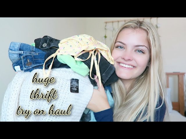 Huge Thrifting Try On Haul