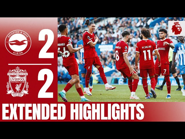 EXTENDED HIGHLIGHTS: Brighton 2-2 Liverpool | Two Mo Salah goals in Premier League draw
