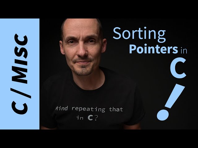 Sorting in C: Why the double pointers when sorting pointers? (qsort)