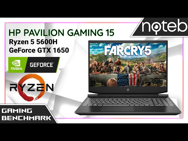 HP Pavilion Gaming 15-ec2 - Far Cry 5 Gameplay Benchmark (Ryzen 5 5600H, GTX 1650)