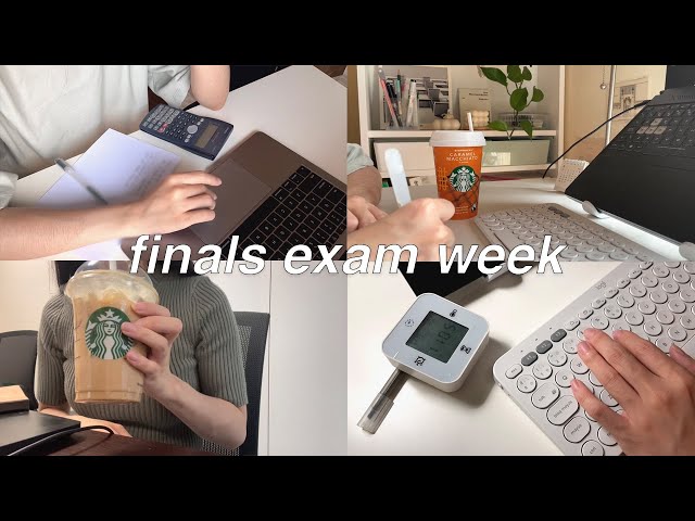 Finals exam week vlog, productive and lots of studying (+ coffee) | college study vlog