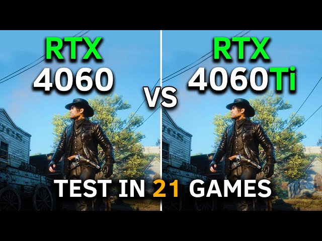 RTX 4060 vs RTX 4060 Ti | Test In 21 Games at 1080p | 2024