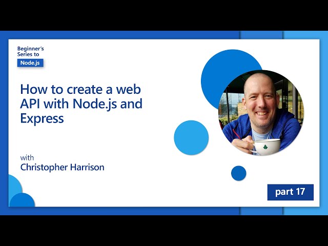 How to create a web API with Node.js and Express [17 of 26] | Node.js for Beginners