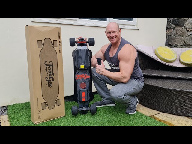 I tested an Electric Skateboard LOL, Teamgee H20T,unboxing & test ride