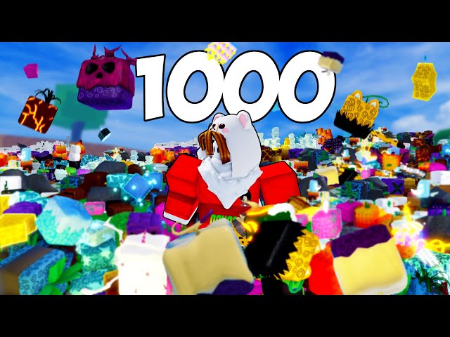 I Dropped 1000 Fruits in Blox Fruits