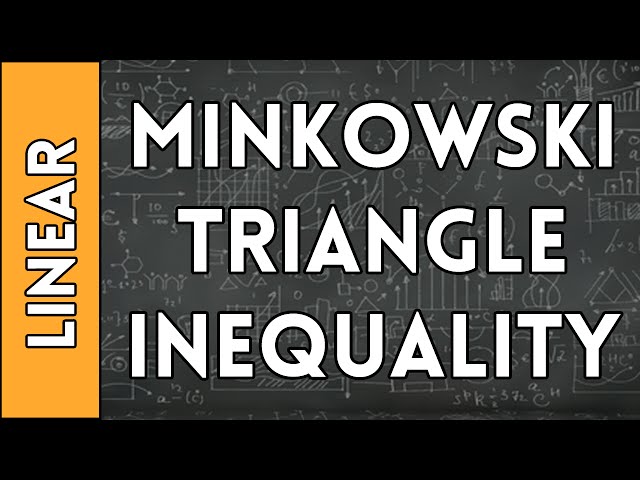 Minkowski Triangle Inequality - Linear Algebra Made Easy (2016)