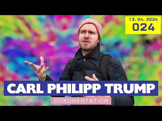 13.04.2024 Berlin 024 Donald Trumps obdachloser Cousin Carl Philipp pinkelt in Waschbecken