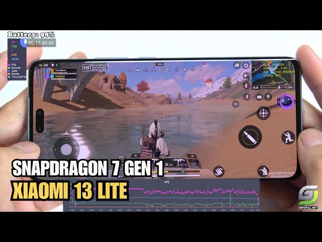 Xiaomi 13 Lite test game Call of Duty Mobile CODM 2024 | Snapdragon 7 Gen 1