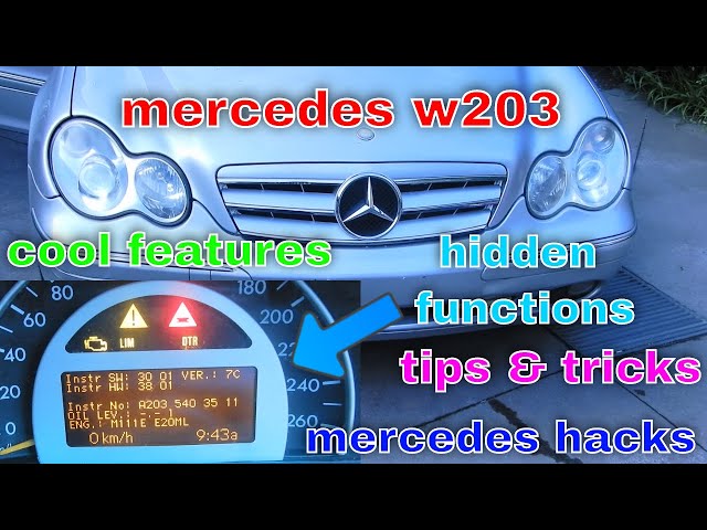 MERCEDES W203 cool features tips and tricks handy hacks hidden functions