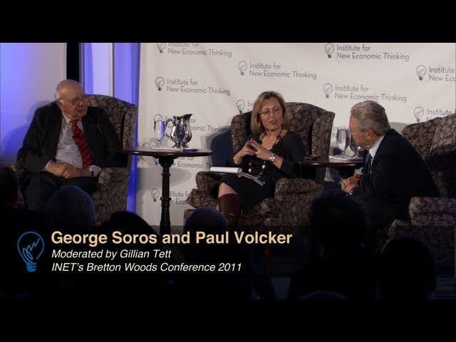 A conversation between Paul Volcker and George Soros