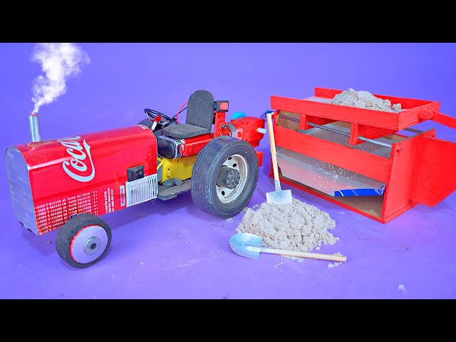 Make an Amazing Tractor Sifter with Soda Cans