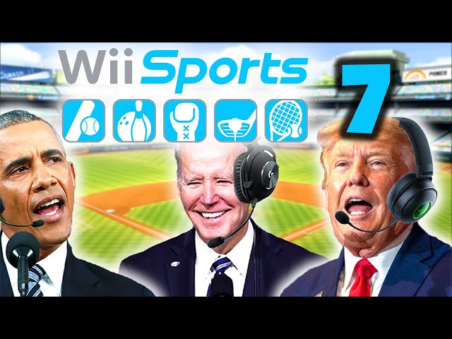 US Presidents Play Wii Sports Baseball 7